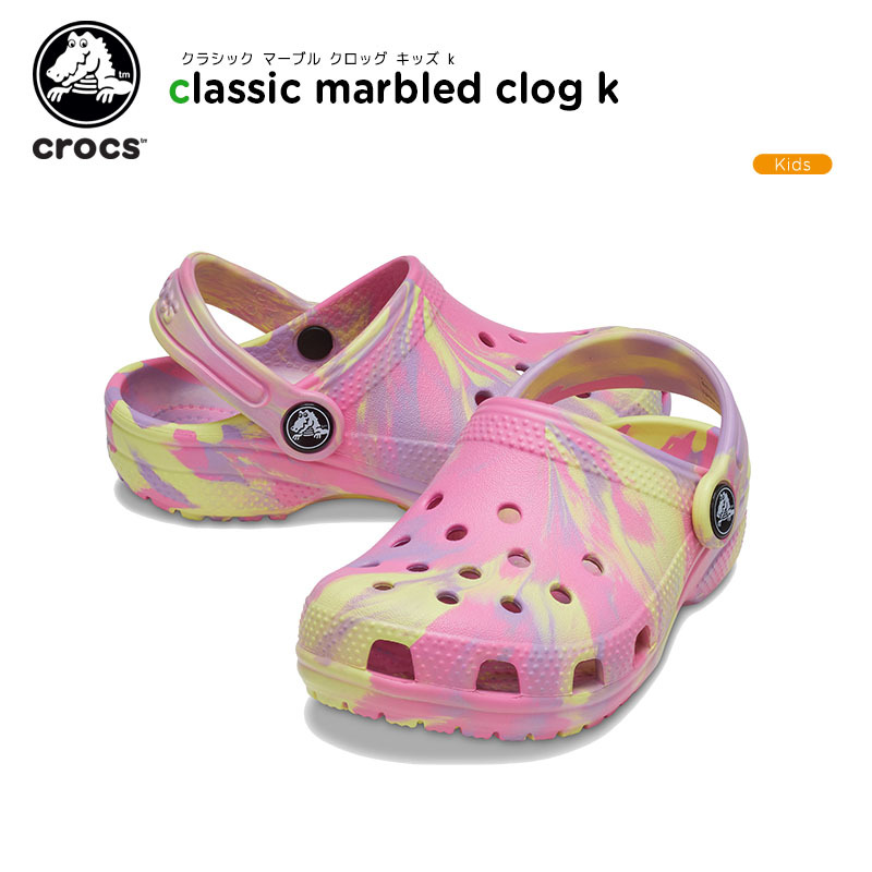 クロックス crocs クロックバンド サンダル 子供用 multi キッズ グラフィック シューズ kids graphic crocband  clog マルチ C クロッグ A