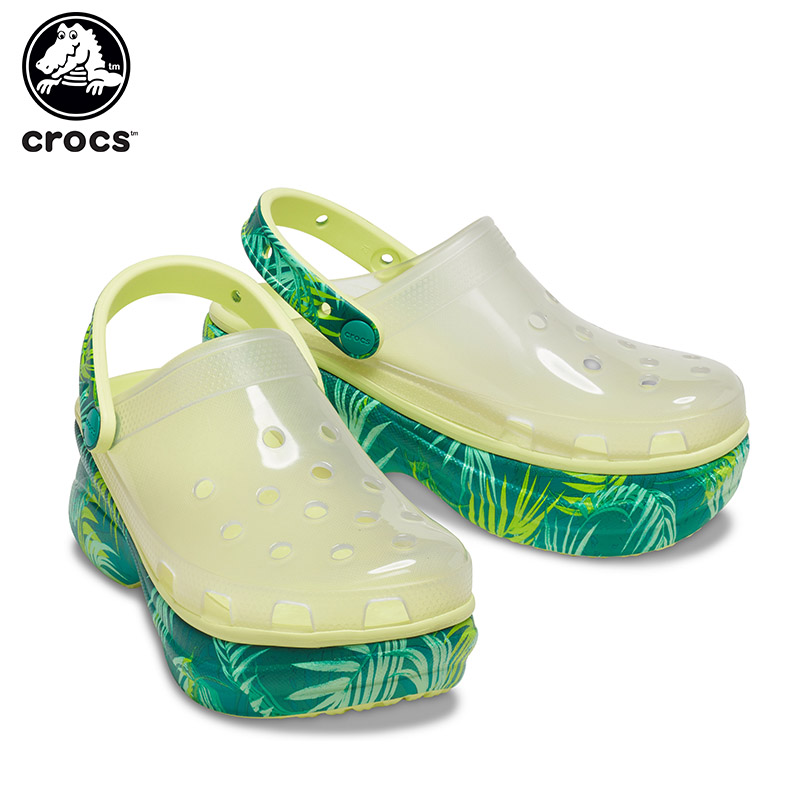 クロックス crocs クラシック ベイ トランスルーセント トロピカル クロッグ ウィメン classic bae translucent  tropical clog w レディース 厚底 サンダル[C/B] :207253:crohas(クロハス) - 通販 - Yahoo!ショッピング