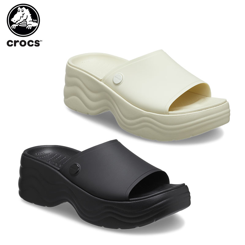 クロックス crocs スカイライン スライド skyline slide レディース 女性用 サンダル シューズ 厚底[C/B]  :208182:crohas(クロハス) 通販 