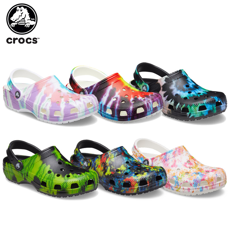 クロックス crocs クラシック タイ ダイ グラフィック クロッグ