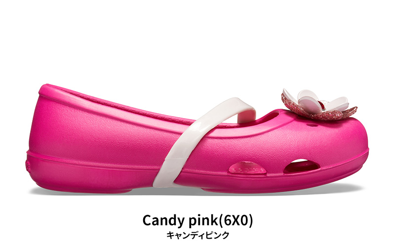 crocs（クロックス） キッズ フラットシューズ リナ チャーム フラット