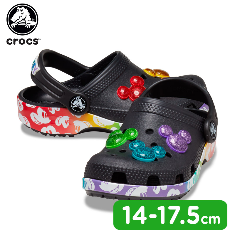 クロックス crocs クラシック ディズニー レインボー クロッグ