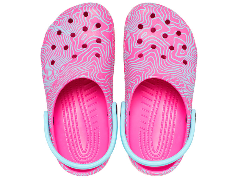 クロックス crocs クラシック トポグラフィック クロッグ キッズ