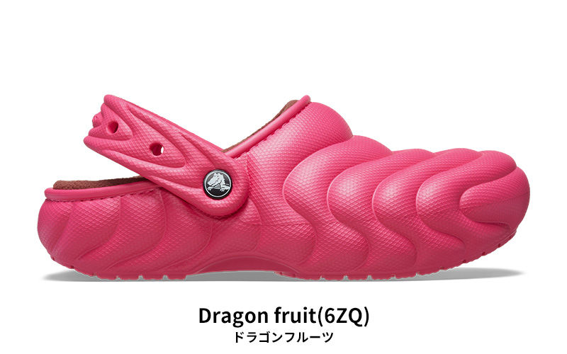 CROCS サンダル CLASSIC LINED OVERPUFF CLOG ドラゴンフルーツ crocs Classic Lined Overpuff Clog Dragon Fruit （クロックス