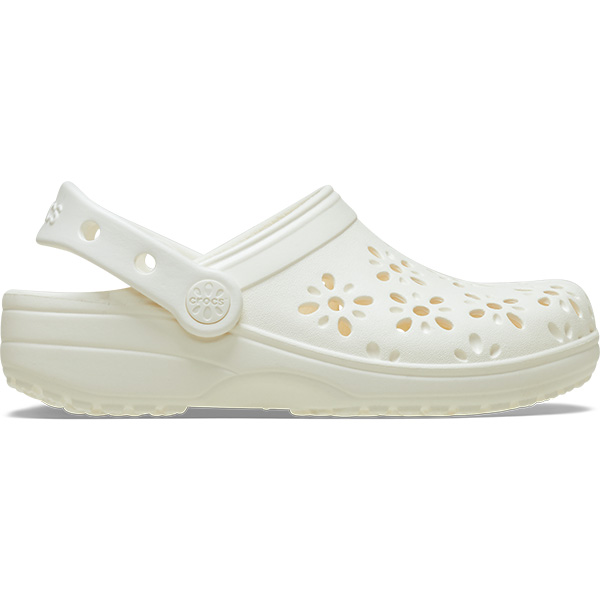 クロックス キッズ CROCS サンダル シューズ クラシック フローラル カット アウト クロッグ K 子供用 ガール サボ 花柄 210943[C] | crocs | 01