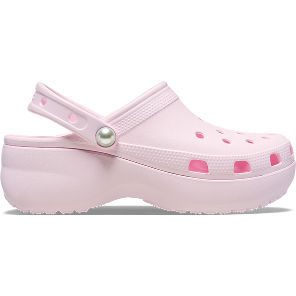 クロックス レディース サンダル CROCS クラシック プラットフォーム パール クロッグ 厚底 ボリュームソール 211231[C]の画像
