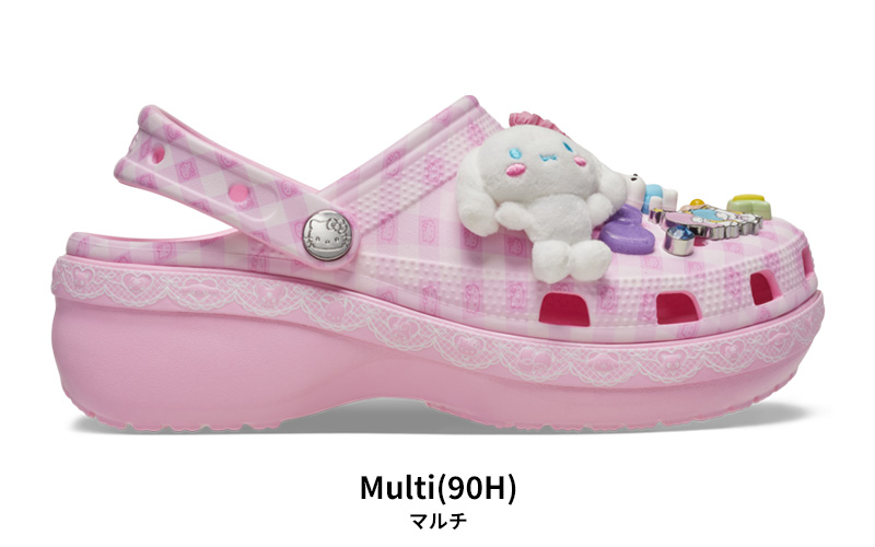 ハローキティ アンド フレンズ クラシック プラットフォーム クロッグ　23cm crocs（クロックス） [B]クロックス レディース サンダル ハローキティ