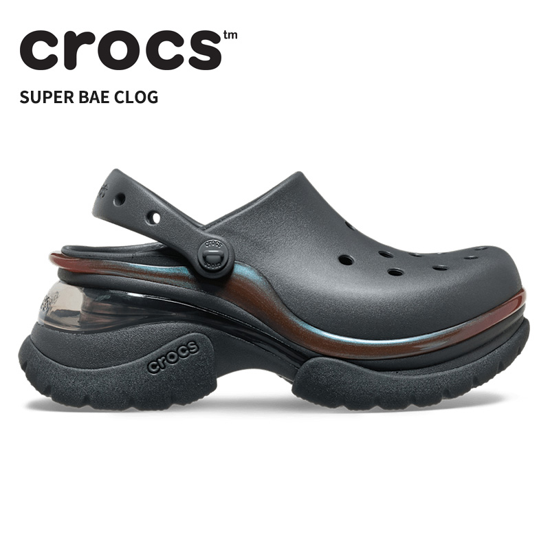 Crocs Classic Bae Clog ブラック　スーパー ベイ クロッグ crocs（クロックス） [B]クロックス レディース サンダル スーパー