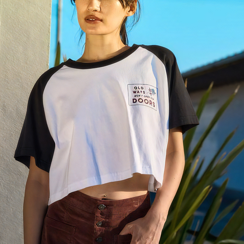 RVCA ルーカ レディース 半袖 ラグラン トップス Tシャツ OLD
