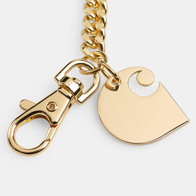 CARHARTT WIP | HEART KEYCHAIN GOLD キーリング キーチェーン Carhartt WIP Heart Keychain Gold | One Size | 1142353_One Size
