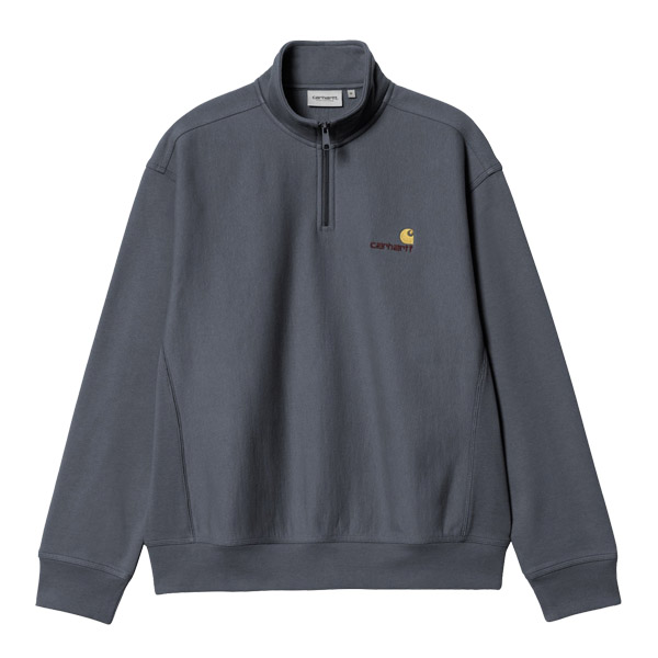 カーハート ダブリューアイピー Carhartt WIP HALF ZIP AMERICAN SCRIPT SWEATSHIRT cro-i027014-2 メンズ ハーフジップ スウェットシャツ トップス