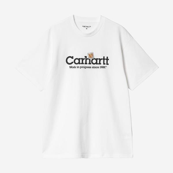 CARHARTT WIP Cotton t-shirt カーハート メンズ ロゴ Carhartt カーハート Tシャツ メンズ ホワイト 半袖 WIP