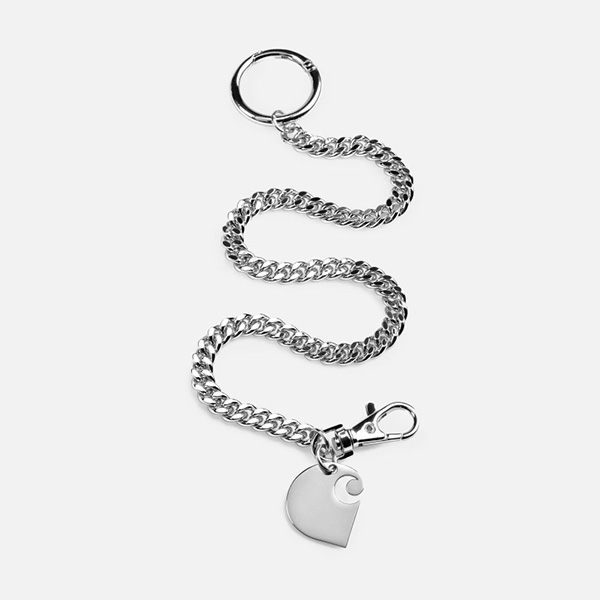 【Carhartt WIP】ハート キーホルダー ロゴ刻印 Carhartt（カーハート）の「【Carhartt WIP】HEART KEYCHAIN
