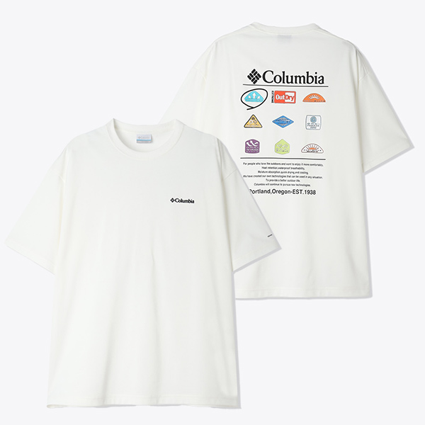 Columbia コロンビア 半袖Tシャツ スタックブルックグラフィック