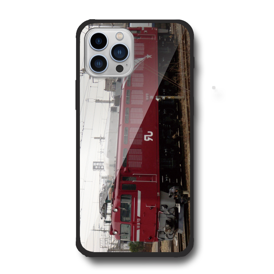 iPhone15/14/13/12/11/X/SEシリーズ対応　光沢クリスタル仕上げスマホカバー ジャケット カバーケース 鉄道 JR 電車 機関車 セミオーダー｜cronos-shop｜02