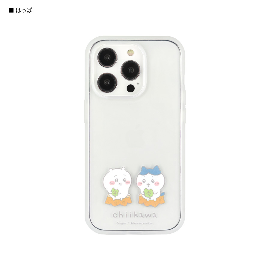 ちいかわ iPhone 14pro 13pro ケース ハチワレ うさぎ キャラクター グッズ クリア 透明 おにぎり なんか似てるの さすまた｜cross-road｜02