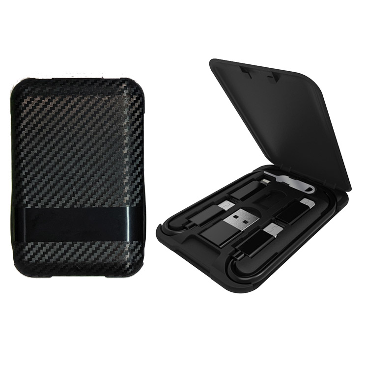 コンパクト マルチケーブル 充電ケーブル 収納ケース USB type-C