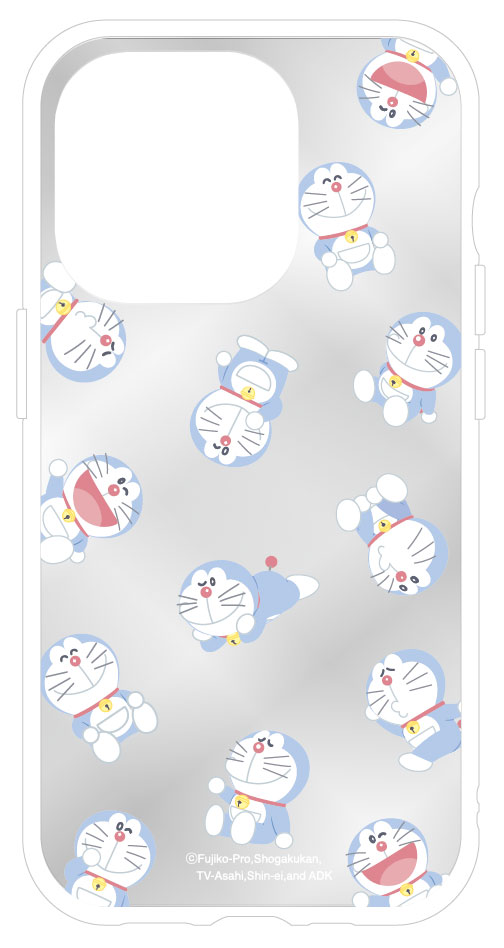 gourmandise ドラえもん iPhone15Pro ケース クリア 透明 月 総