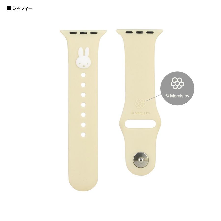 ミッフィー AppleWatch バンド ベルト 41 40 38 mm 交換用 キャラクター グッズ ボリス うさぎ アップルウォッチ｜cross-road｜04