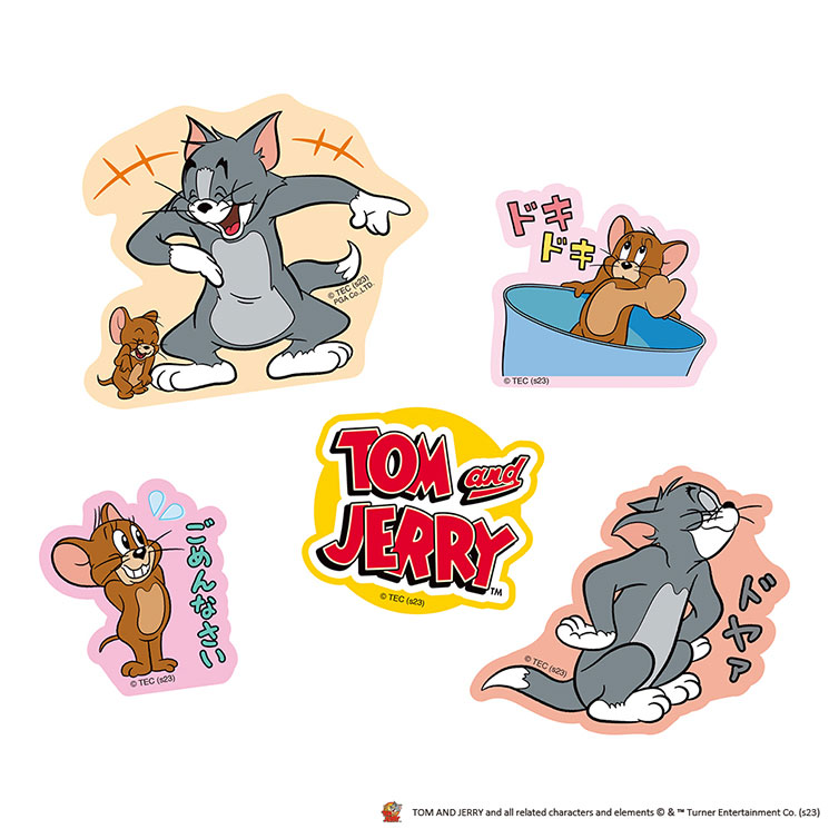 PGA トムとジェリー ステッカー シール キャラクター グッズ 5