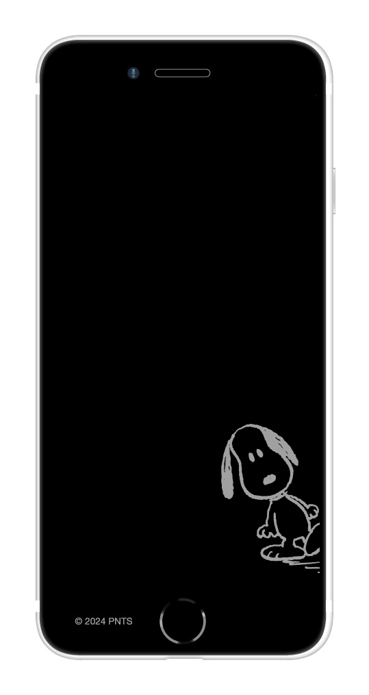 gourmandise（グルマンディーズ） スヌーピー iPhone SE3 SE2 フィルム