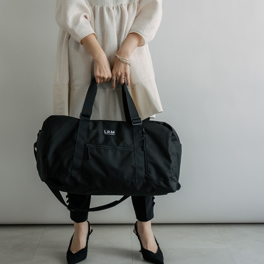 牛革×ブラックスターナイロンBIGボストン | AND ON JIONE STORE