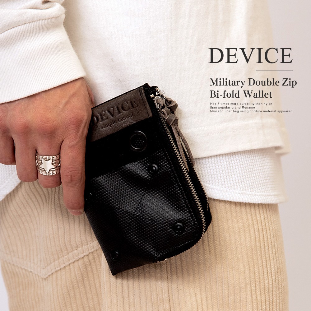 DEVICE（デバイス） 財布 二つ折り財布 ウォレット ナイロン メンズ