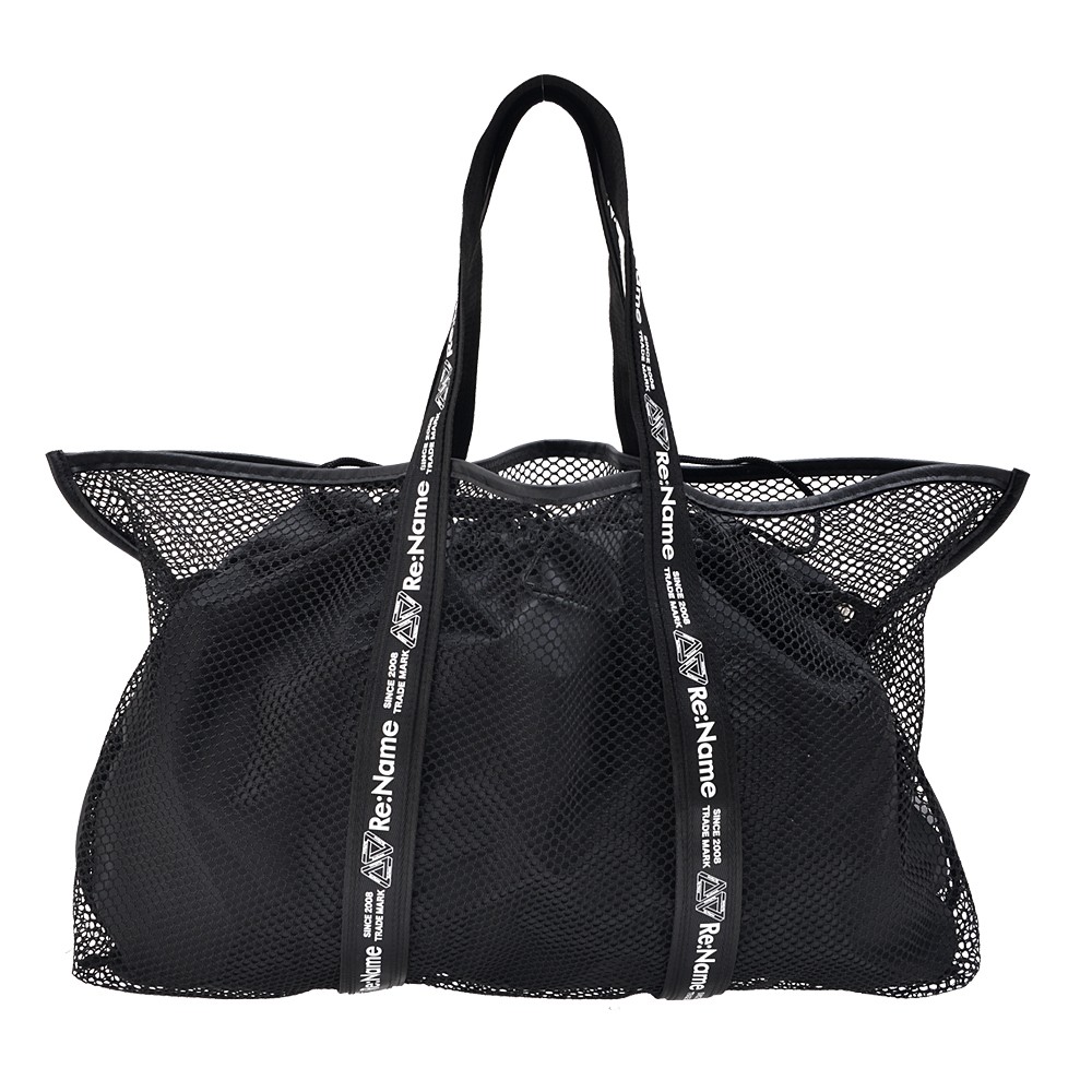 トートバッグ トート レディース メンズ バック かばん メッシュ ナイロン 軽量 おしゃれ 大容量 ブランド Rename ブラック 黒 新生活 |  | 01