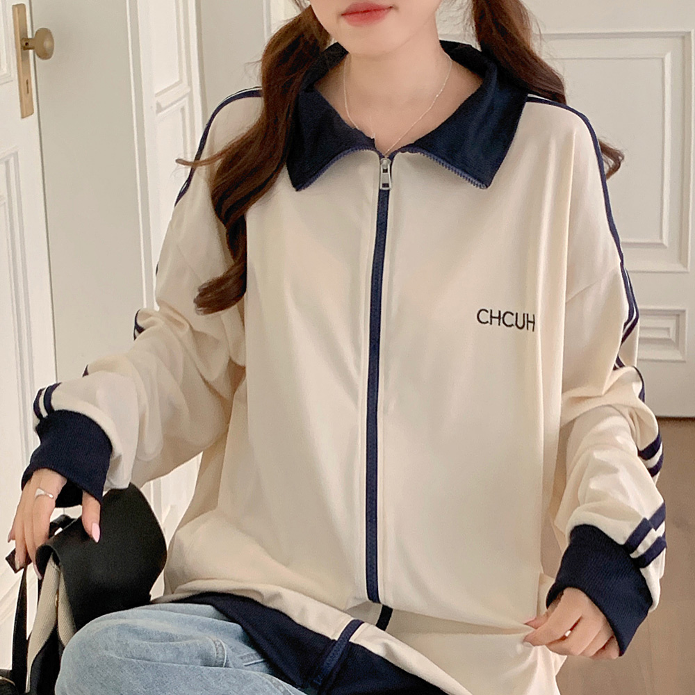 RiCO SUCRE 子供服 女の子 裏起毛 襟ロゴ トレーナー プル