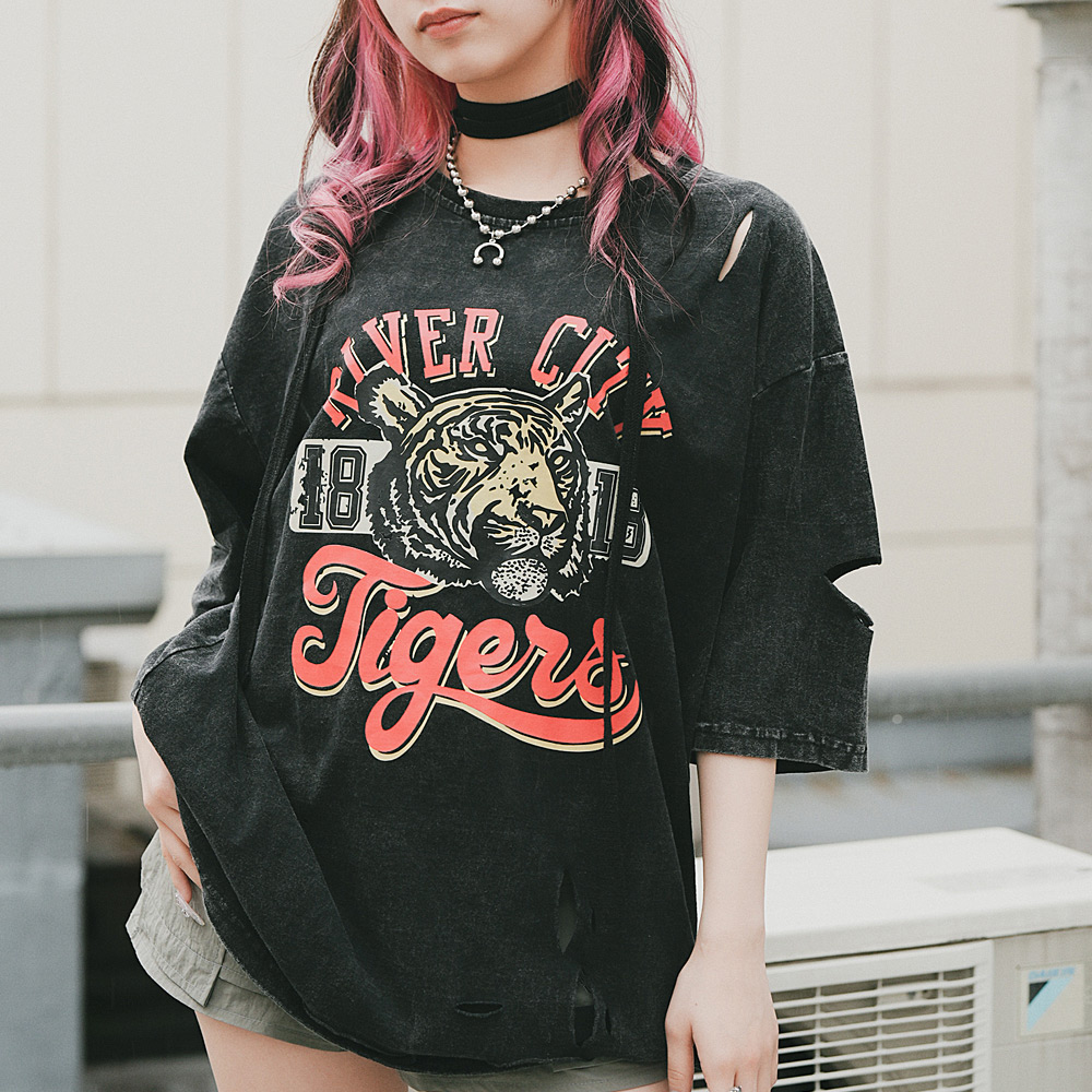 Tシャツ レディース 着痩せ 華奢見え 半袖 ハート カジュアル