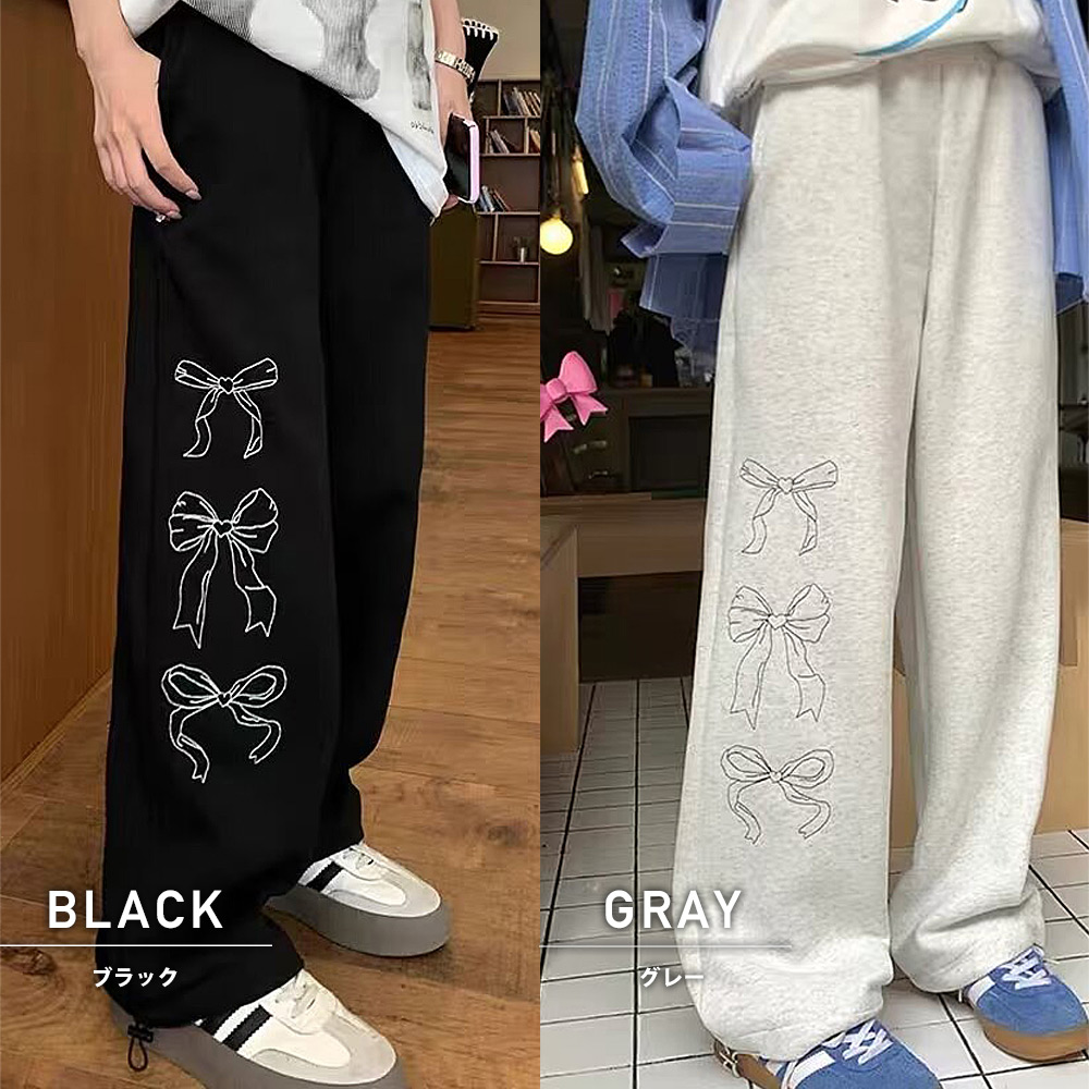 ゆったり スウェットパンツ ボトムス かわいい ストリート 韓国 スウェットパンツ ジャージ 「韓国ファッション春のストリート