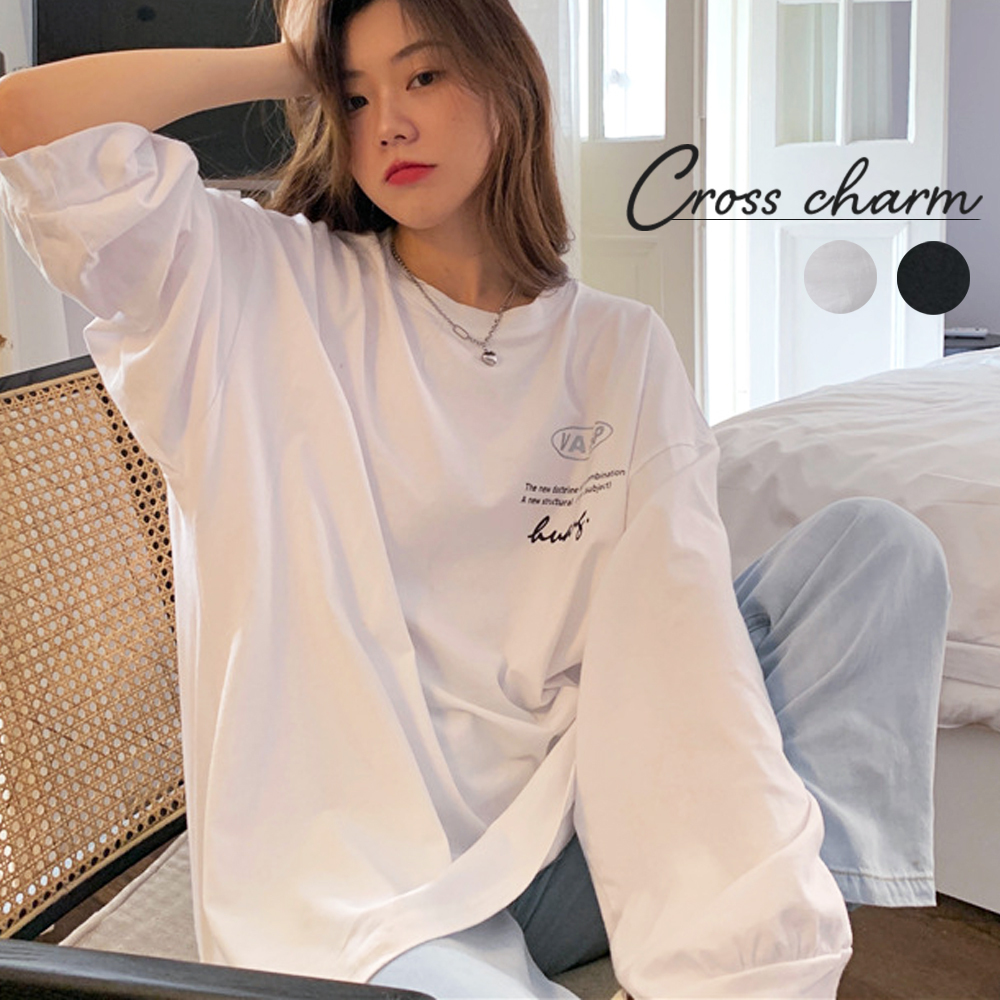 ロンT ロンティー Tシャツ トップス シックプリント 大人