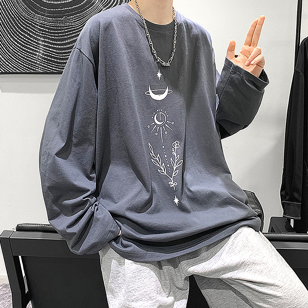 ロンT ロングTシャツ メンズ レディース 長袖 オーバーロンT 大きいサイズ 体型カバー オーバーサイズ 大きい 春 夏 秋 冬 韓国ファッション