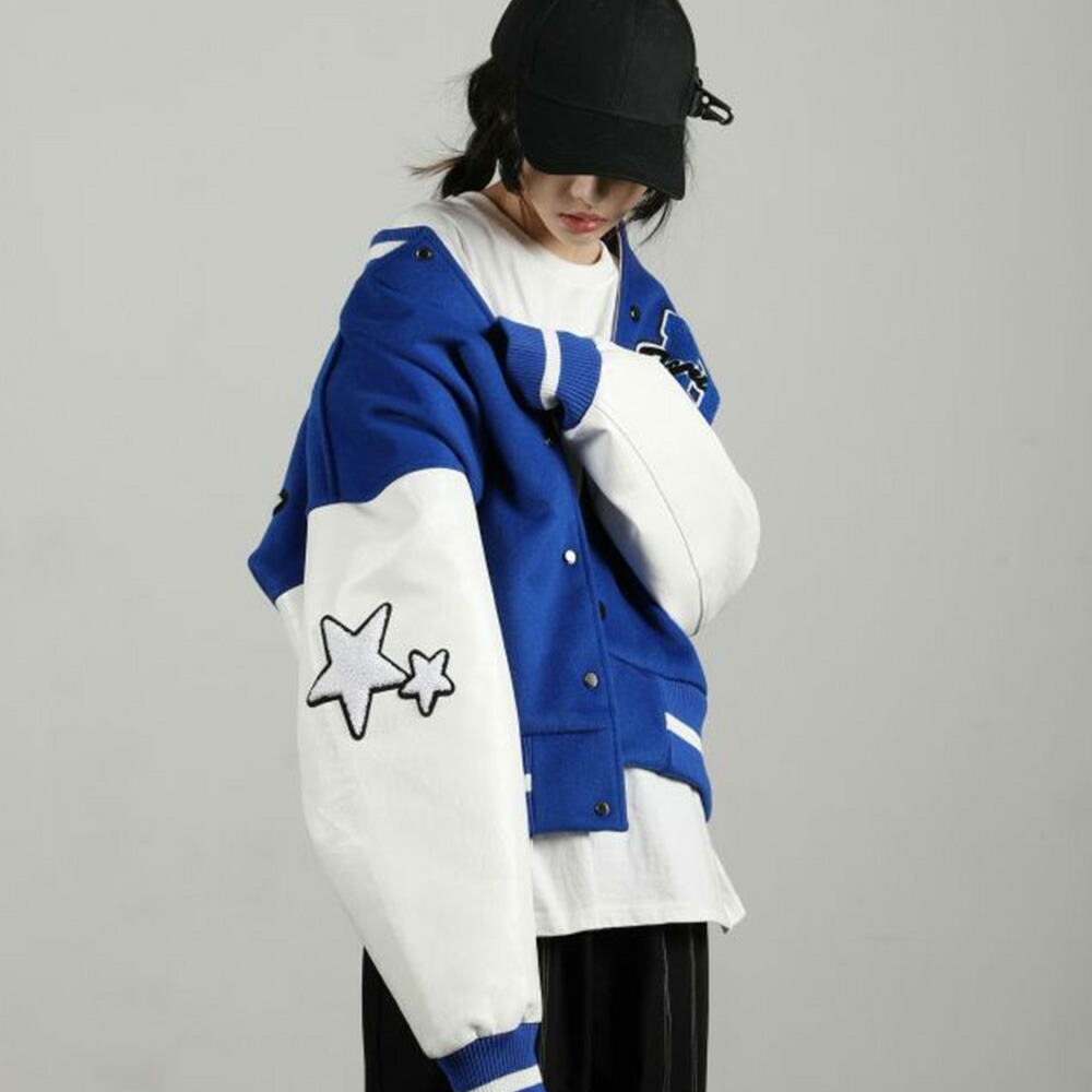 LUV IS TRUE スタジャン charcoal チャコール JUNRED（ジュンレッド）の「ウーリータッチワイドバルーン
