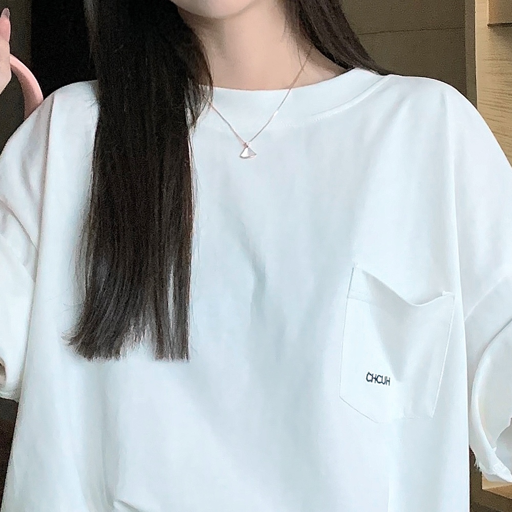 カジュアル ナンバーレタープリント ワンショルダー半袖 Tシャツ ワンショルダープリント半袖Tシャツ | ファッション通販サイト NUGU