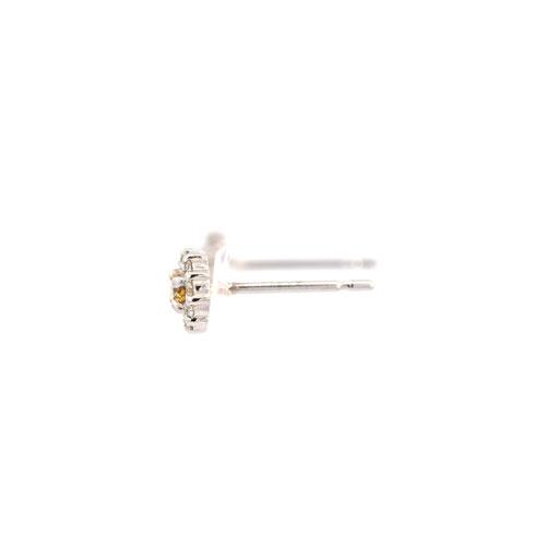 カード鑑別書付き】ピアス イエローダイヤモンド0.03ct
