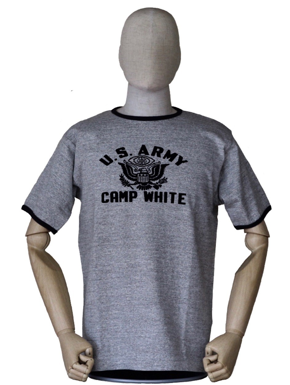 WAREHOUSE Lot.4059 CAMP WHITE リンガーTシャツ
