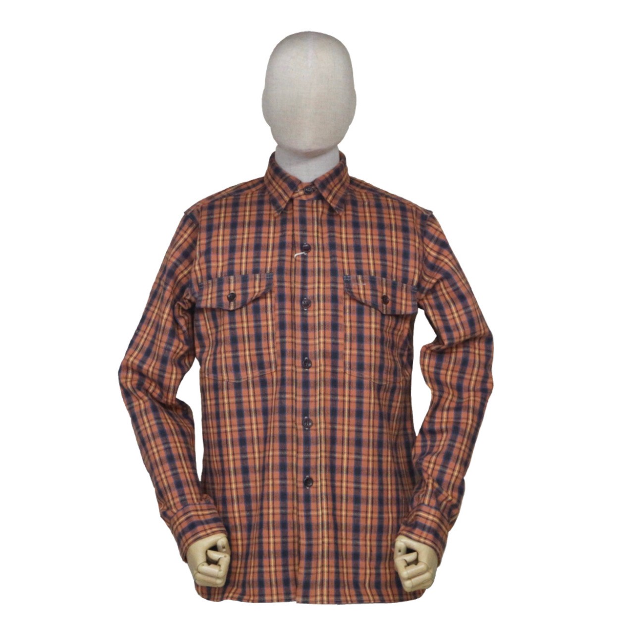 WAREHOUSE  Lot.3022 “FLANNEL SHIRTS WITH CHINSTRAP...
