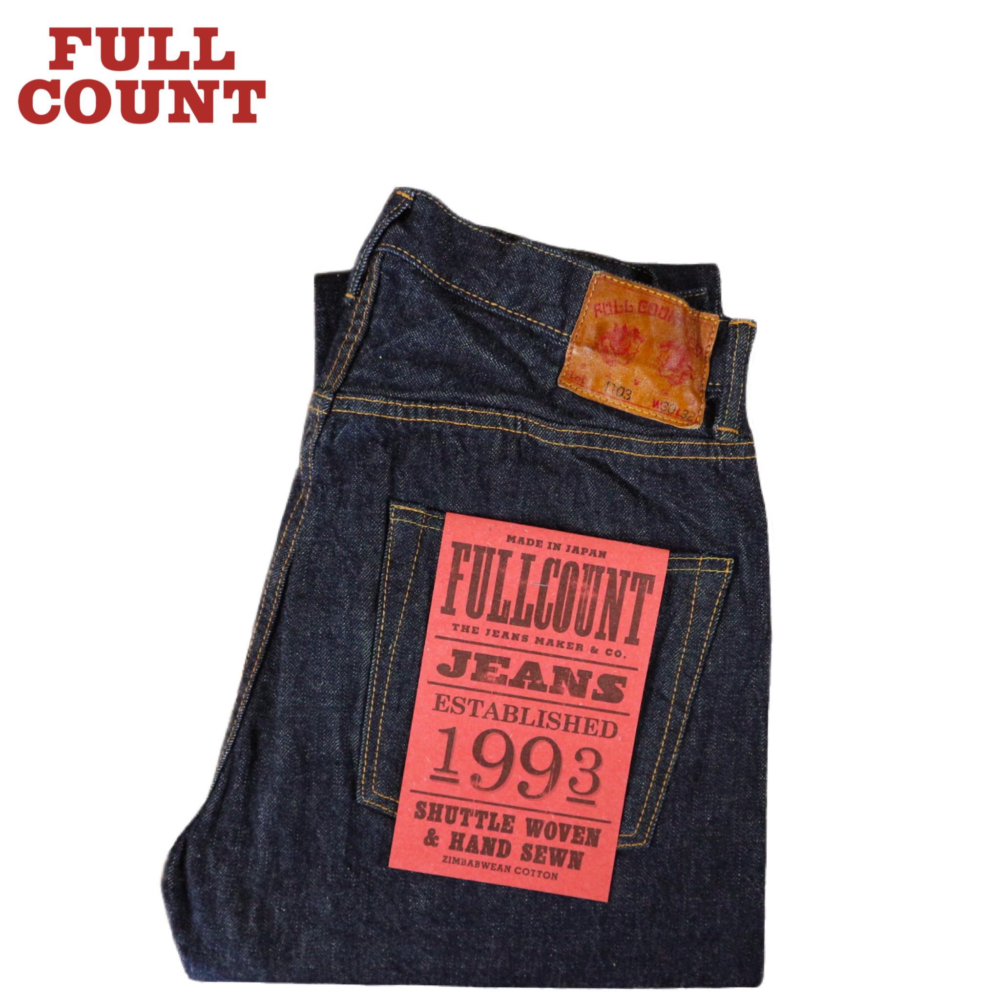 FULL COUNT Lot.1103W-23 Clean Straight Denim (One ...