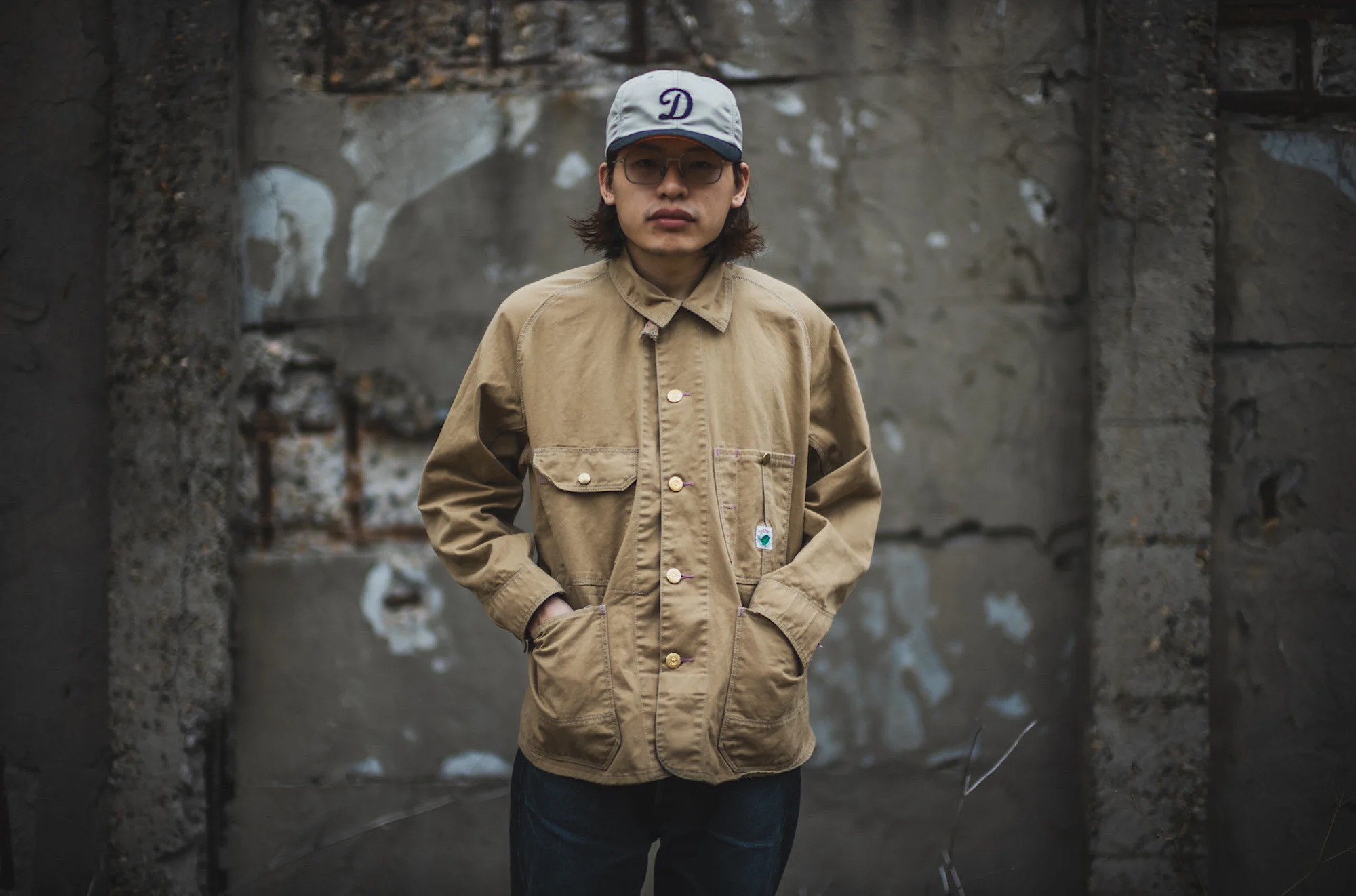 TCB jeans “Cat Head Jacket Khaki Drill” |  | 01