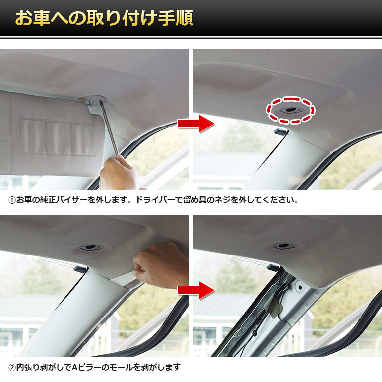 バイザーモニター　7インチセット　車検対応 車検対応】7インチ液晶サンバイザーモニター「VM070A」左右2個