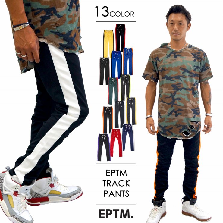 【送料無料】エピトミ EPTM TRACK PANTS トラックパンツ ジャージパンツ ライン入り パンツ メンズ レディース : eptm-p001  : CROSS ROAD - 通販 - Yahoo!ショッピング