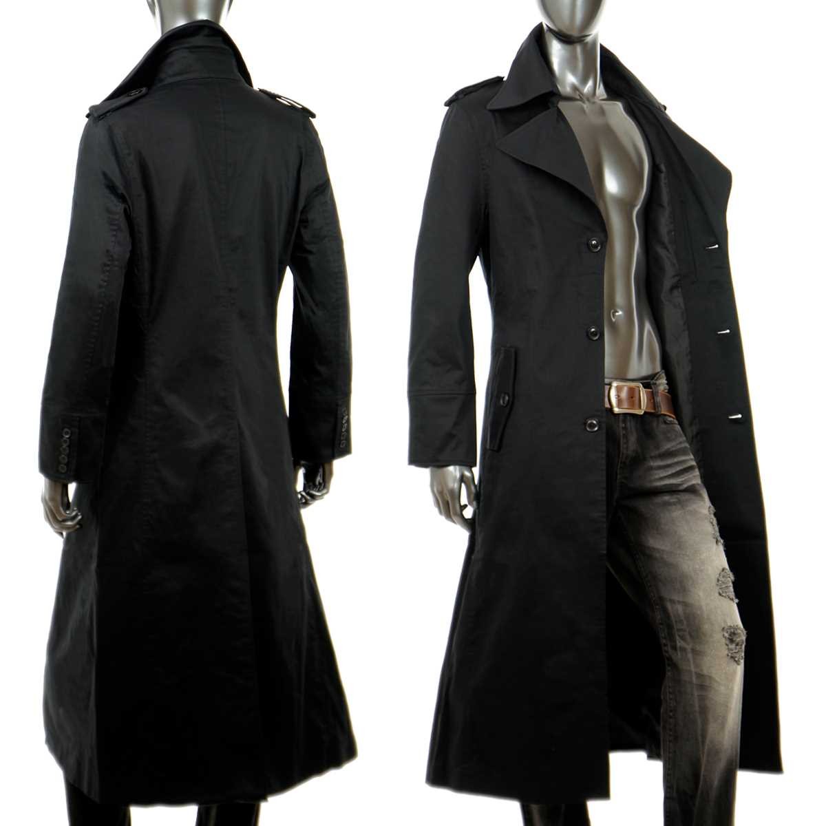 全国組立設置無料 ロングコート メンズ トレンチコート メンズ 黒 ロング丈 シングル ロング アウター 秋冬 マキシコート ブラック 800 07gd 高速配送 Tv Creativetalentnetwork Com