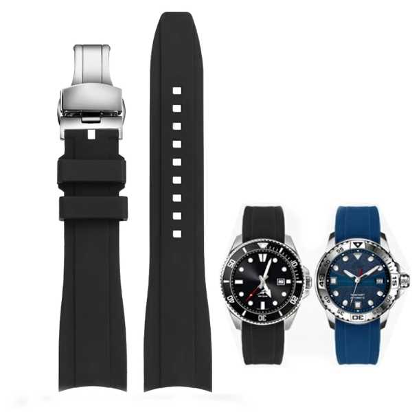 ラバーバンド　セット 湾曲したラバーバンド 20mm 22mm cio swordfish seiko parsomega