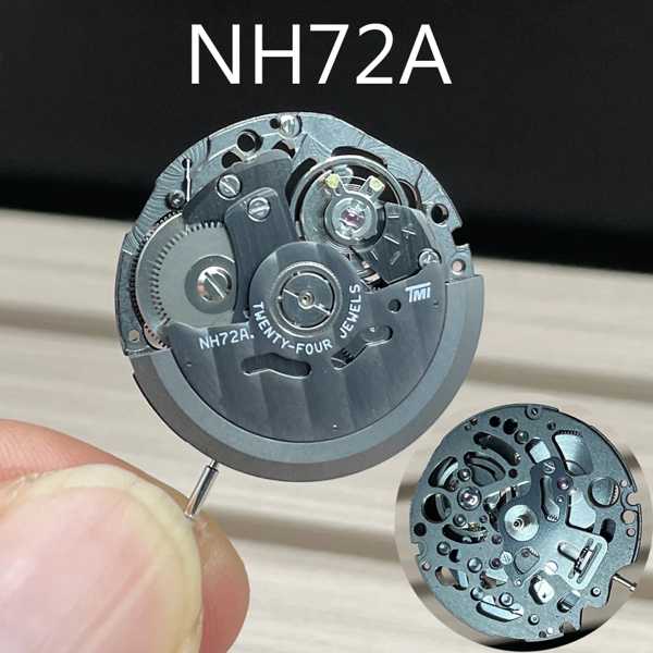 【NH72 MOD カスタム 自動巻 腕時計】スケルトン ブラック ゴールド 日本NH72/NH72Aスケルトン機械式ムーブメントブラックメタル3
