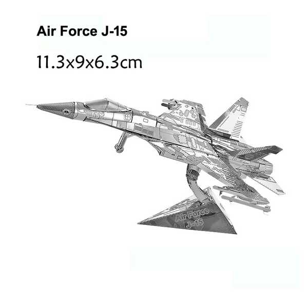 戦闘機3D金属パズルKA-50ヘリコプターufo空軍J-10Bモデルキット