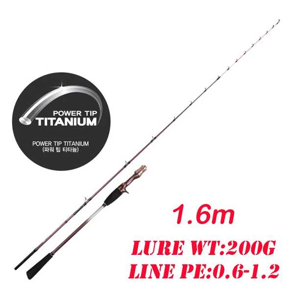 イカ釣り超軽量160センチメートル鋳造tianium先端9:1アクション