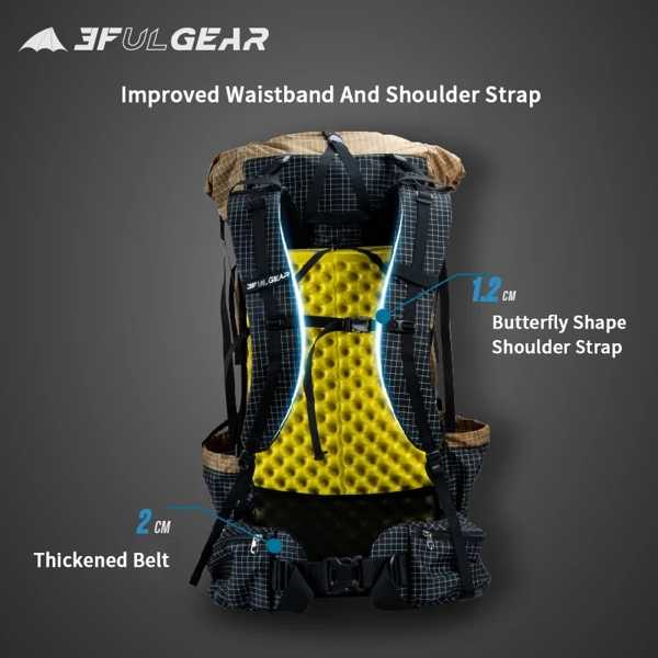 アルバ　軽量　UL バックカントリー　セット　未使用 3F ulギアqidianハイキングバックパック40 + 16L屋外防水登山