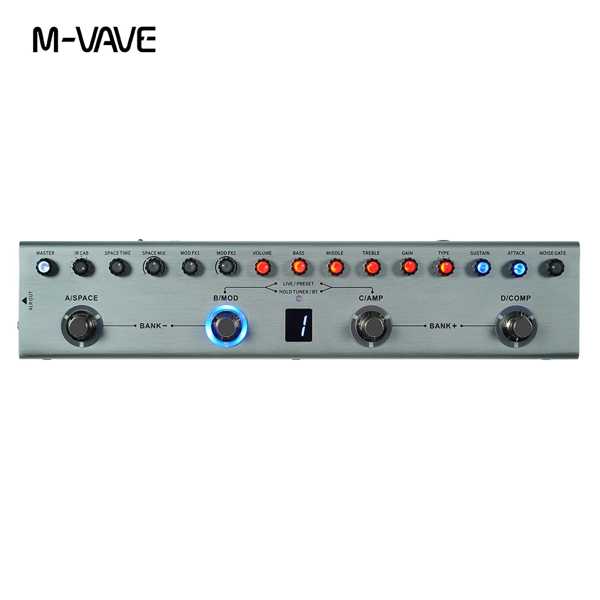 M-vave-Micマルチエフェクトペダル、タンク-g、36プリセット、9