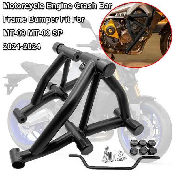 carbonin MT-09 フレームプロテクター WW4692 For YAMAHA MT-09 100% Carbon Fiber Frame Cover Protector